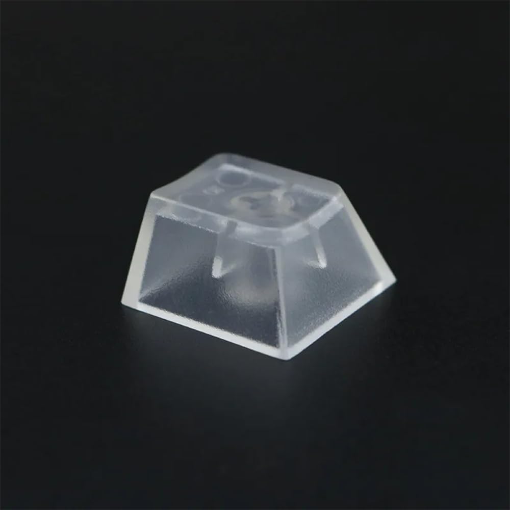 OEM Profile Blank Key Caps ABS Frosted Transparent Translucent 1U R4 Key Caps for MX Switches Mechanical Keyboard Clear, 100pcs