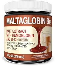 Maltaglobin Vitamin B12 Dietary Supplement, Hemoglobin Support, B12 Vitamins for Energy, 8 fl oz, 1-Pack