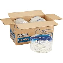 Dixie UX7WSCT Plates, Heavy Weight, 6-7/8-Inch , 500/CT, Pathways/White