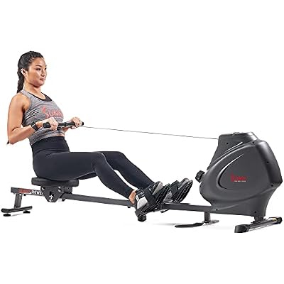 Sunny Health & Fitness Premium Magnetic Rowing Machine Interactive Rower with Optional Exclusive SunnyFit App and Smart Bluetooth Connectivity - SF-RW5941SMART