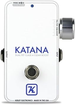 Keeley Katana Clean Boost Pedal - Throwback White