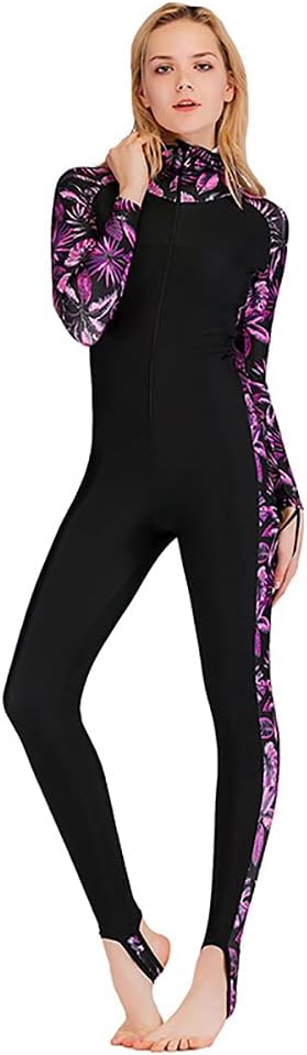 Surfing One Piece Swimsuit for Women, Tummy Control Rash Guard Unitards
