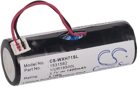 XSP Replacement Battery for WEL/la Xpert HS71 Profi, Xpert HS75, Xpert HS71 PN 1/UR18500L, 1531582