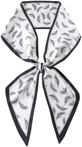MINIDORA Satin Scarves for Women 59 5.9 inches Elegant Silk Feeling Scarf for Bag Headwrap Lightweight Neck Tie