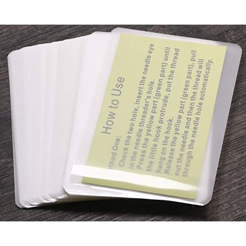 ONLYKXY 2.5x3.7-Inches Transparent Universal Thermal Laminating Sheets Pouches Premium Films for Laminator Machine - Photo Paper Files Card Picture for Office 100Pcs