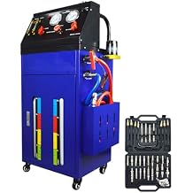 Auto Transmission Flush Machine, 12V DC Automatic Fluid Changer with Sight Tubes, 70W Power, 2 x 5.3Gal Oil Tank, 18.5x14.2 x37 for Car/Truck DIY & Garage
