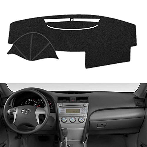 SAILEAD Car Dashboard Carpet Dash Board Cover Mat Compatible with Toyota Camry 2007,2008,2009,2010,2011 Black