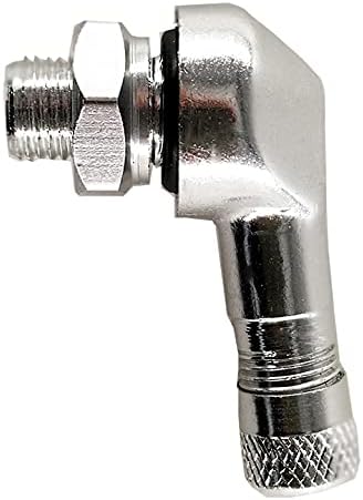 2pcs Motorcycle Tire Valve Stems Small Rim Hole 8mm Aluminum Tubeless Valves for Motorbike Alloy Tyre Valve Stems Accessories(Silver)