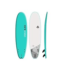 StormBlade 7ft Surfboard // Foam Wax Free Soft Top Longboard for Adults and Kids