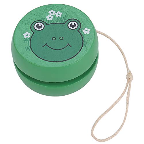 VGEBY1 Yoyo Toy, Education Teaching Toy Cute Cartoon Pattern Wooden Yoyo Ball for Kid ChildFrog