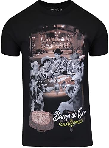 ShirtBANC Golden Mens Chalino Sanchez Shirt Iconic Mexican Singer Design Tee