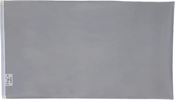 3x5FT Gray Flag Solid Blank Advertising Business Team Art School Grey