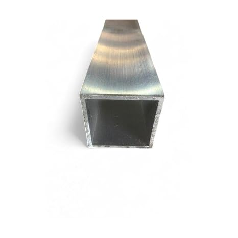 1/8" x 2" x 2" Square Aluminum Tube x 5" Long, 6061 Aluminum, 1/8" Wall Metal Craft Industrial Precision DIY Metal Custom Fabrication Machined Parts Mechanical Components Durable Material