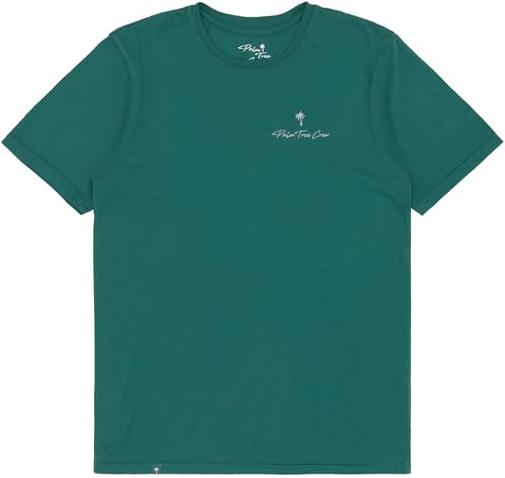 Palm Tree Crew Men's Short Sleeve Cotton Crewneck T-Shirt