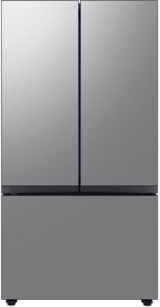 Samsung 24 Cu. Ft. Bespoke Counter Depth 3-Door French Door Refrigerator with AutoFill Water Pitcher, Stainless Steel, RF24BB6200QLAA