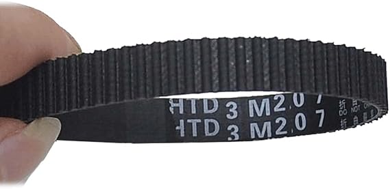 HTD-3M-195 Close Loop Pulley Timing Belt 10mm Width 3mm Pitch 195mm Perimeter Black Synchronous Belt Arc-shaped Teeth (3M-195-10mm)
