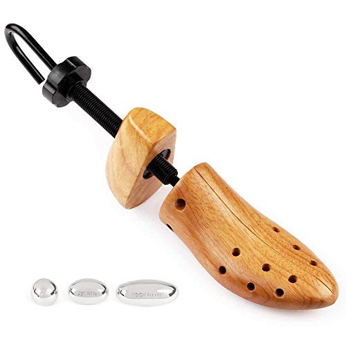 FootFitter Professional Shoe Stretcher for Men & Women, Adjustable Width & Length Expander, Wooden Shoe Stretching Tool