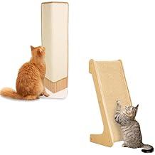 PETKARAY Cat Corner Scratcher with L Shape Cat Stratcher
