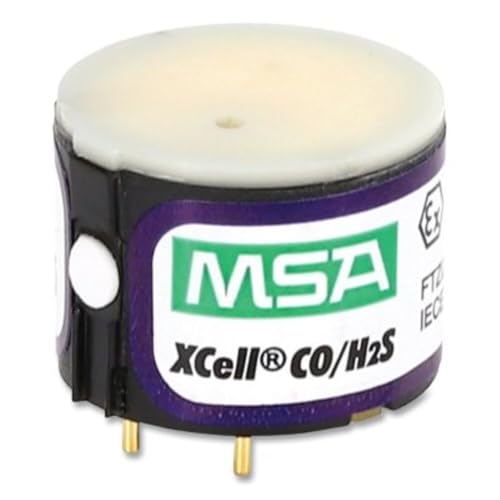 MSA 10106725 Replacement Two-Tox Hydrogen Sulfide and Carbon Monoxide XCell Sensor with Alarms 101700 ppm for Use with ALTAIR 4X5X Multi-Gas Detector