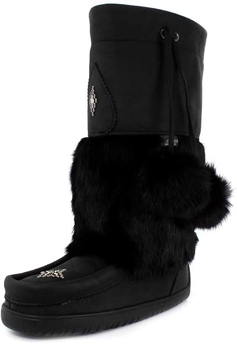 Leather Snowy Owl Waterproof Moccasin by Manitobah Mukluks