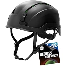 GE Safety Helmet: ANSI Type 2, Advanced Impact Technology, Ultra Comfortable Memory Foam, Heat Stress Reduction, Compatible with Accessories, Class C (Vented) & Class E (Non-Vented) OSHA Approved