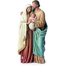 Joseph's Studio by Roman - Joseph Kissing Mary Figure, 13"" H, Resin and Stone, Decorative, Collection,Durable, Long Lasting, Beige, 633473