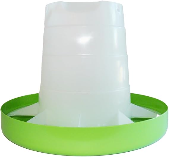 Little Giant Duck Feeder - Durable Plastic Adjustable Poultry Feeder for Ducks and Waterfowl - Deep Base with 11 Pound Feed Capacity - Made in USA