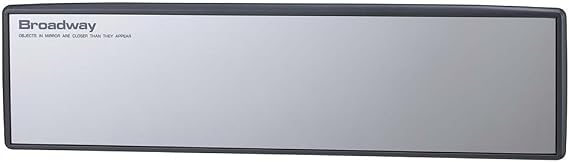 Napolex Car Room Mirror Anti-glare Chrome Mirror Type 270mm Curved Mirror Uses high quality chrome with low distortion Standard Broadway Mirror Series General Purpose BW-745