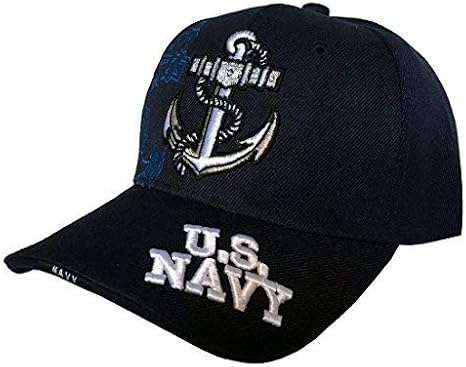 US Navy Anchor Naval Baseball 3D Embroidered Cap Hat