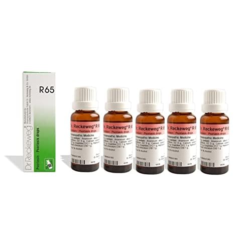 DR RECKEWEG R65 Psoriasis Drops 22ml German HOMEOPATHIC Drops Pack of 5 Units by SEJAL AYURVEDA