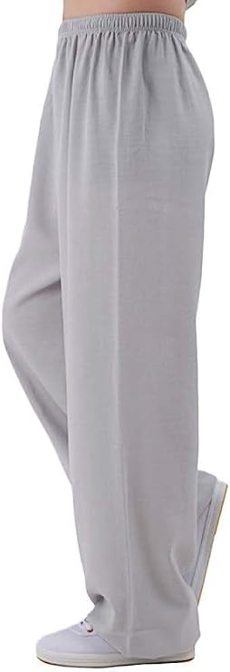 Tai Chi Uniform, Martial Arts Kung Fu Uniform Ai Chi Clothing Women,men Tai Chi Trousers Training Long Pants Kung Fu Clothing Wushu Qi Gong Martial Arts Wing Chun Shaolin, Natural Cotton And Linen Pan