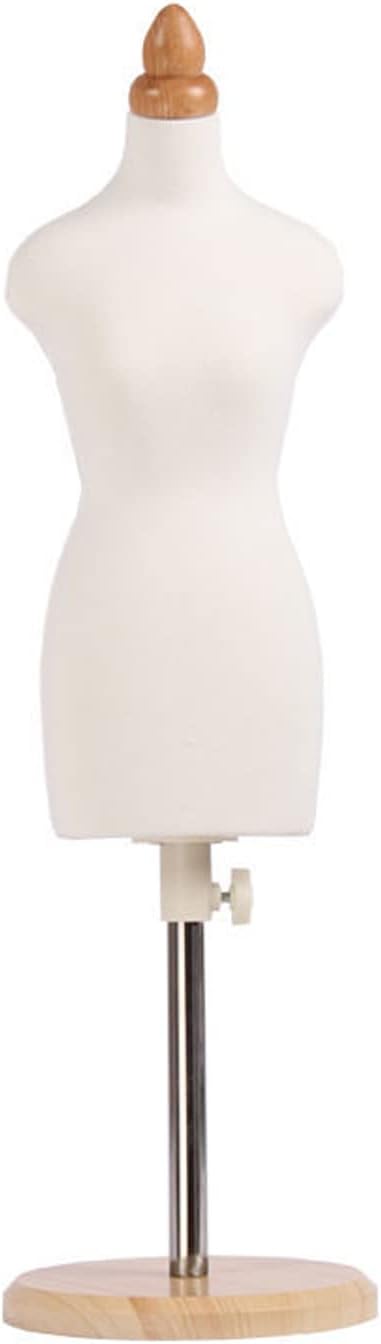 Sewing Mannequin, Small Dressmakers Dummy Female, Adjustable Height, Tailor Manikins Mini Doll Dress Form Display 1/2 a