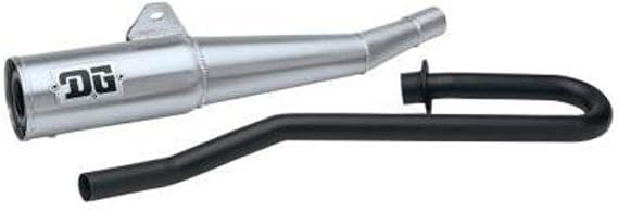 DG Performance 06-2507 - RCM Alloy Exhaust (Brushed Aluminum) for Honda ATC 350X (1985-1986)
