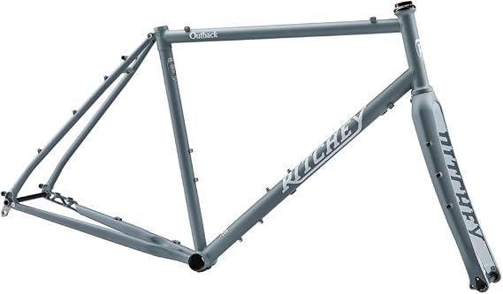 Ritchey Outback Frameset - 700c/650b, Steel, Granite and Snow, Small | Ritchey Outback Steel Frameset - Carbon Fork, 700c/650b, Adventure MTB