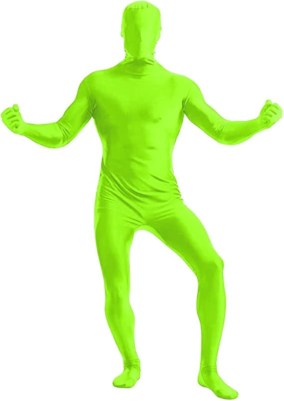 Open Face Full Bodysuit with Back Zipper for Adult Spandex Zentai Costume Halloween Stage Performance