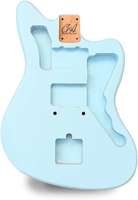 Jazzmaster Guitar Body – Sonic Blue Vintage Nitro Satin – 2 Piece American Alder