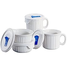 CorningWare Corningware 1044081 882374607838 french white popins 8piece round bake, 1.7 Ounce