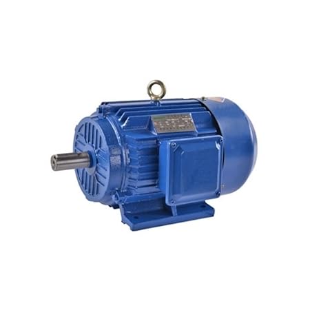 1.5 HP 3-Phase AC Induction Motor, 1.1 kW, 6-Pole, 910 RPM, TEFC Enclosed Fan Cooled, 90L Frame, IP54 Protection, Foot Mounting