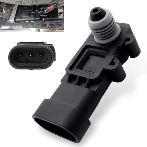 1 PC Car Pressure Sensor, Original Replacement 16238399 9377680 09377680 16196060, Vapor Vent Port Tank Pressure Sensor to Solve Fault Light Flashing, Compatible with Delphi III Black