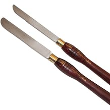 PSI Woodworking LCSIDE2 Round End Inboard Side Scraper 2pc Chisel Set