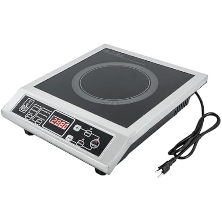 Professional Portable Induction Cooktop, Commercial Countertop Induction Burner, 3500W Induction Stove with Timer Function, 8 Temps from 176-518F, Hot Plate for Home Kitchen RV