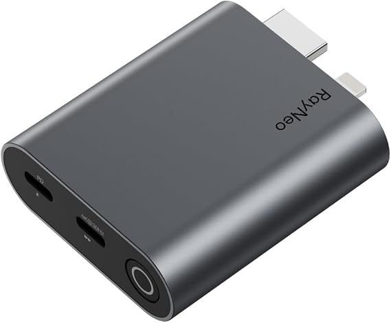 RayNeo HDMI 2.0 Adapter (HDR10) Lightning HDMI for Air 4 Pro
