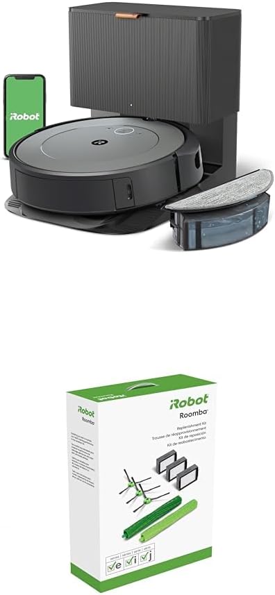 iRobot Roomba Combo i3+ (3574) Self-Emptying Robot Vacuum & Mop w/ Authentic Replenishment Kit