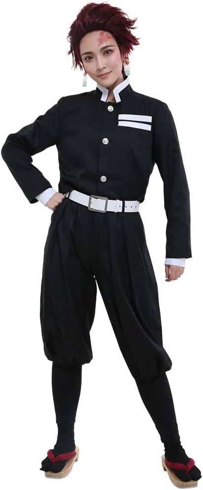 miccostumes Men's Anime Black Team Uniform Cosplay Costume