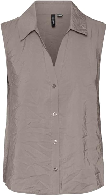 VERO MODA VMQUEENY SL SHIRT WVN GA Gömlek Kadın