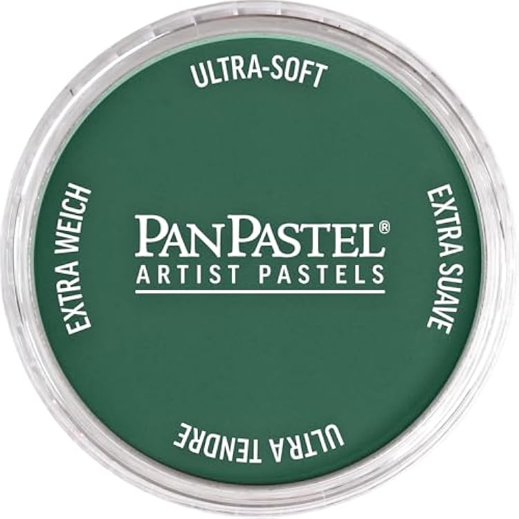 PanPastel Artist Pastels by GOLDEN, Turquoise Extra Dark, 2.44  62mm Pan Diameter, Professional Artist Pastels, Unique Pan Format cake-like