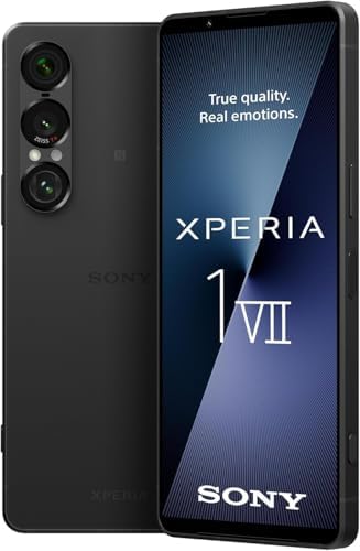 Sony Xperia 1 VII XQ-FS72 256GB 12GB Dual SIM Factory Unlocked GSM Smartphone, 5G 6.5 120Hz OLED Display, 48MP Camera - International Version Slate Black