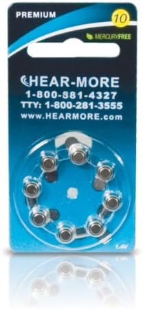Hearing Aid Batteries- Size 10-8-pk