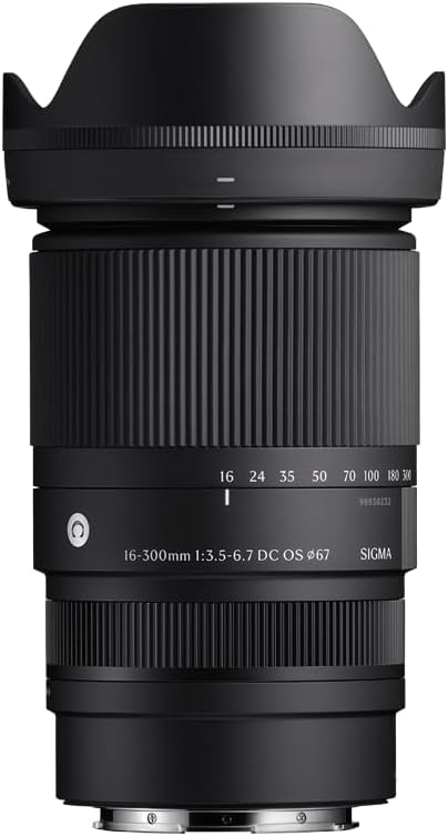 Sigma 16-300 mm F3.5-637 DC OS | EOS R7 dahil Canon RF Kameralar için C; R10; R50; R50 V; R100; R8; R6 Mark II; R5 Mark II