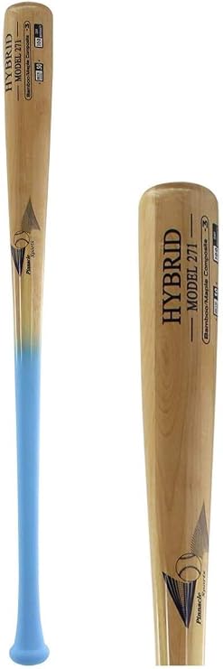 BAMBOOBAT by Pinnacle Sports Equipment INC. Adult Maple and Bamboo Hybrid Baseball- Rubberized Grip- BBCOR Approved
